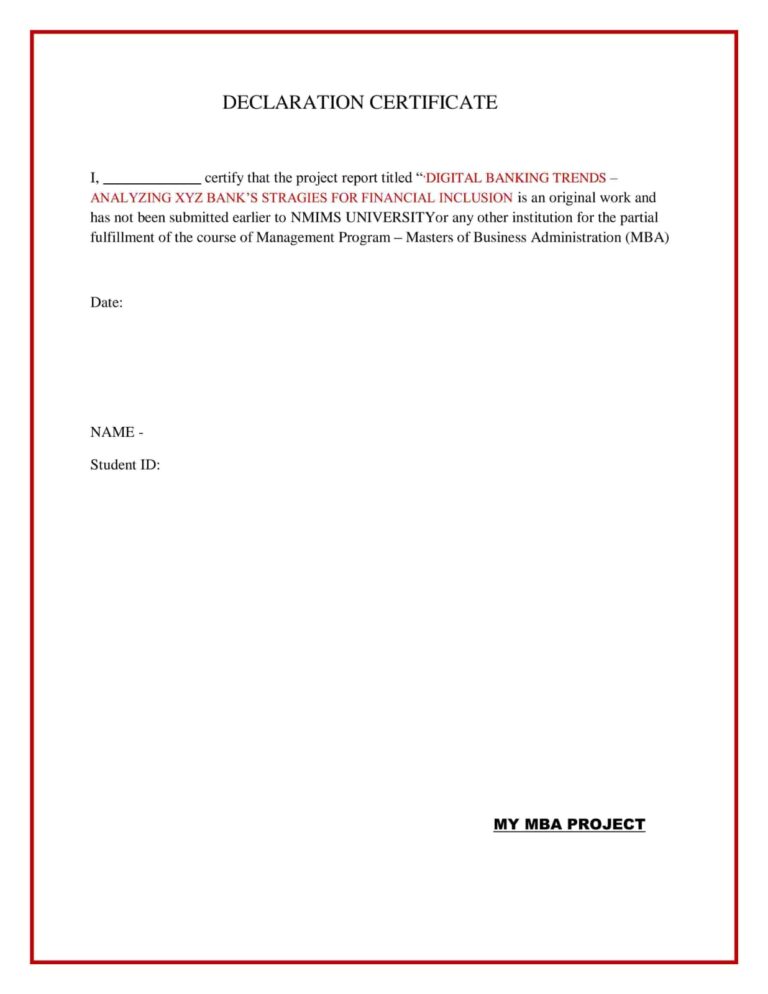 NMIMS UNIVERSITY MBA PROJECT REPORT